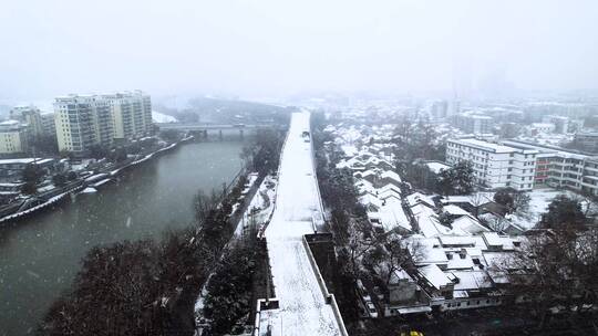 南京明城墙雪景航拍合集