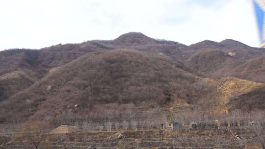 风景 沿途 高速公路 大山 秋天