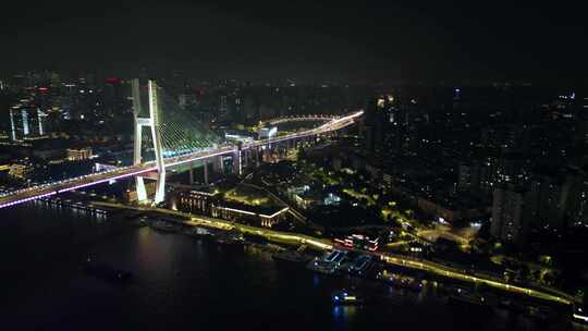 南浦大桥夜景视频素材模板下载