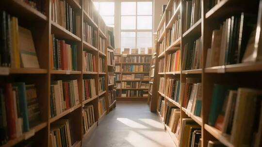 建筑光影变化 时间流逝 图书馆 室内房间
