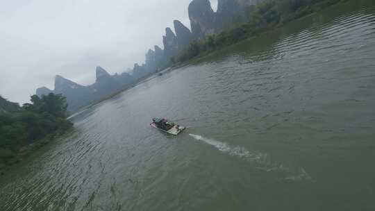 fpv穿越机航拍桂林风光漓江山水风景