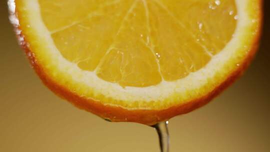 切片橙子多汁 新鲜 特写 果汁