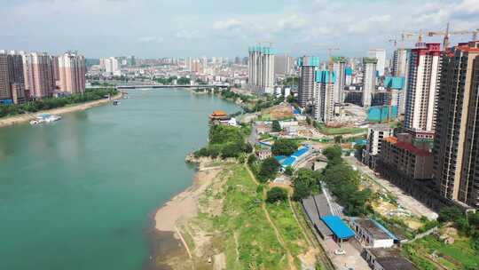 湖南湘江周边城市景观