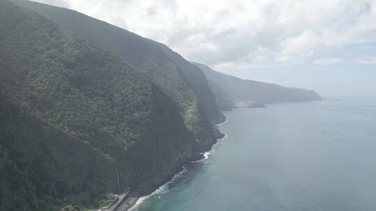 岛屿山脉航拍自然风景 (1)视频素材模板下载