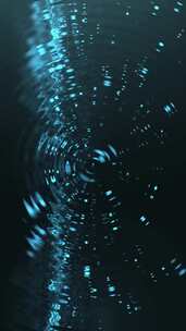 垂直视频-波纹闪亮的蓝色颗粒抽象背景