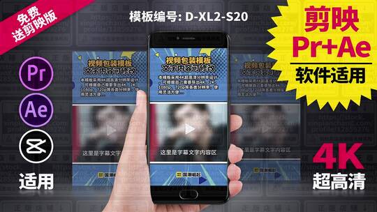 视频包装模板Pr+Ae+抖音剪映 D-XL2-S20