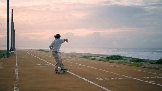 自行车道，混凝土，滑板，滑冰