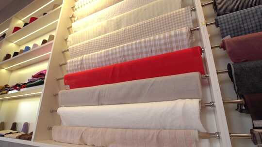 纺织业颜色布料展示产品