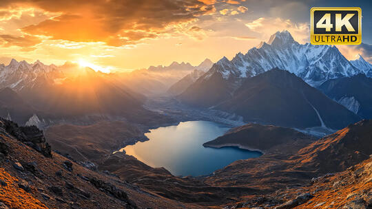 太白山白云山森林公园秦岭风景视频素材2