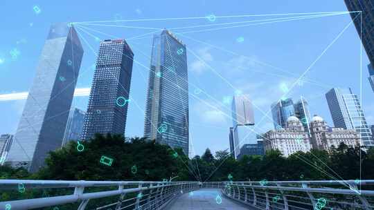 科技互联网智慧城市数字化交通红绿灯素材