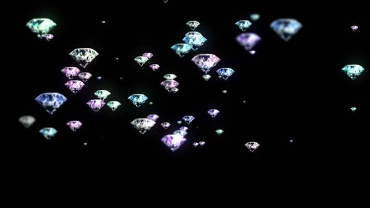 4K钻石粒子飘落视频