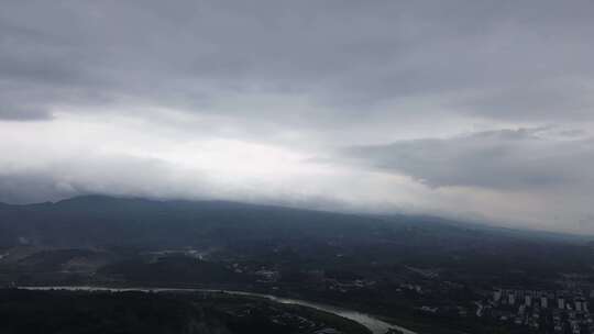 绵阳北川附近的大山与村庄