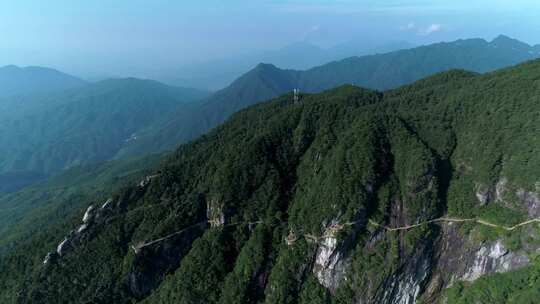 宜春明月山青云栈道视频素材模板下载