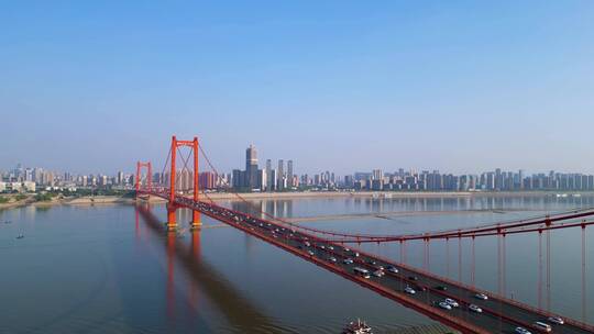 武汉鹦鹉洲大桥 4K原创实拍