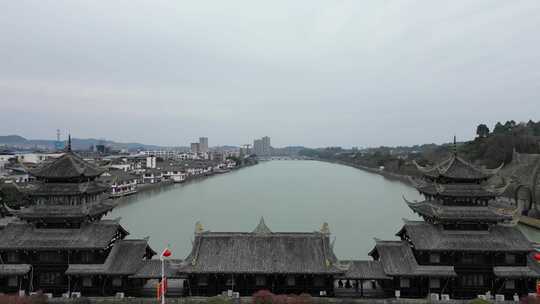 罗江廊桥、城市古色古韵