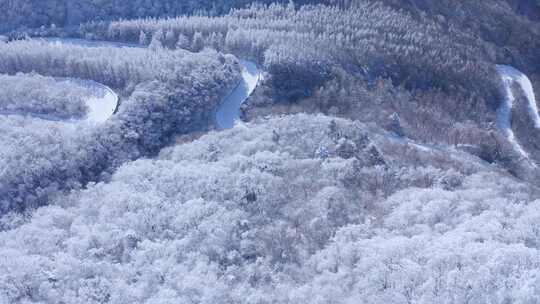 秦岭分水岭  冰雪世界