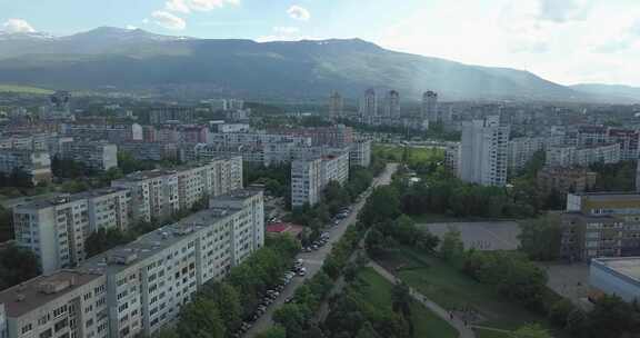 航拍城市风景