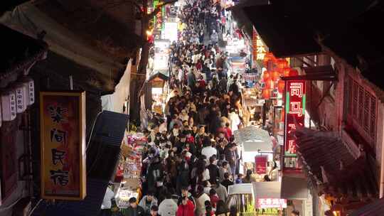 洛阳市老城区丽景门西大街视频素材模板下载