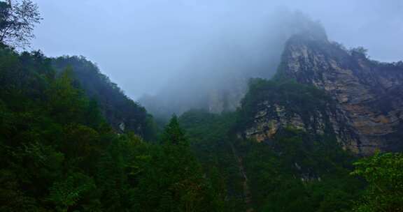 湖北恩施鹿院坪景点延时摄影