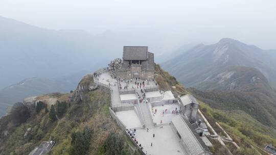 航拍南岳衡山5A景区