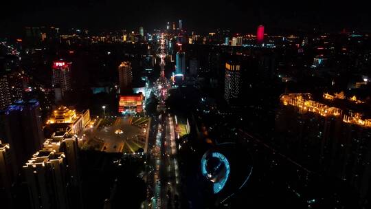 合集广西南宁城市夜景4K航拍