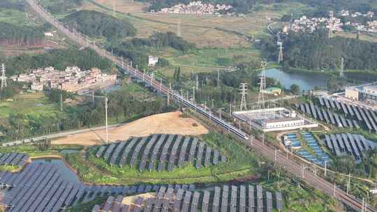 中国江门市开平市太阳能发电中心视频素材模板下载