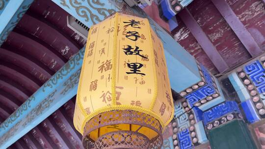 中国风古楼灯笼