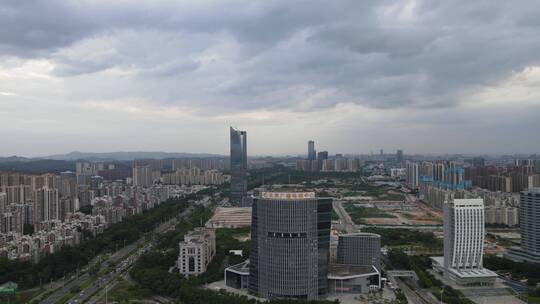 大雨来临前的东莞视频素材模板下载