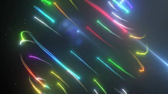 彩色粒子科技立体震撼大气互logo演绎ae模板