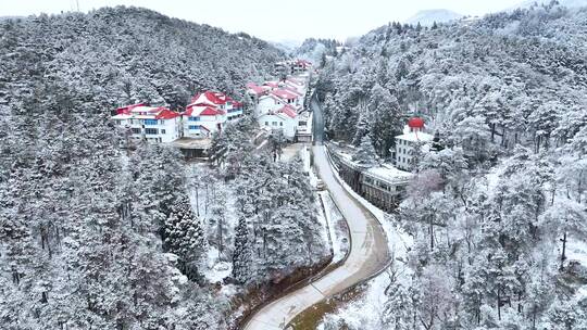 江西九江庐山风景区冬季雪景风光