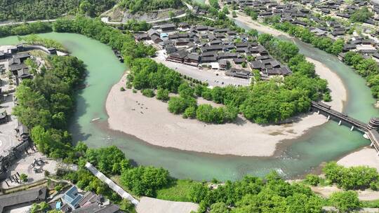 湘西龙山惹巴拉航拍