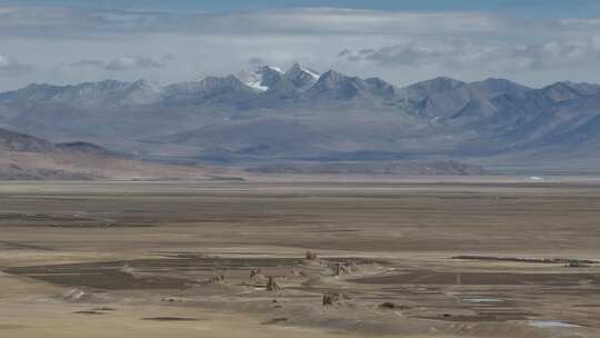 西藏日喀则珠峰古堡文化遗迹堡垒高空航拍