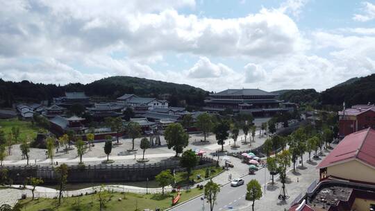 航拍福建南少林寺风景4K实拍视频