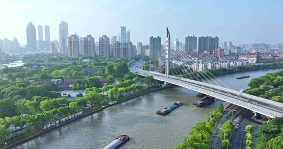 蓉湖大桥 无锡运河大桥 京杭大运河无锡段