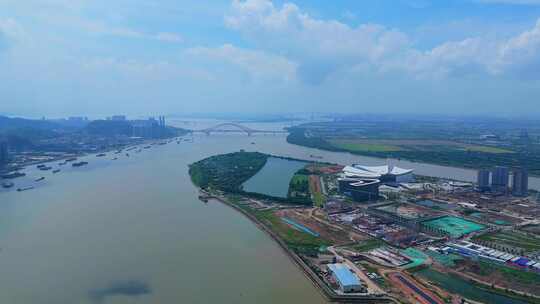 广州南沙灵山岛横沥岛航拍空镜