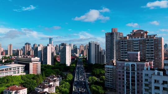 徐汇区宜山路延时空镜