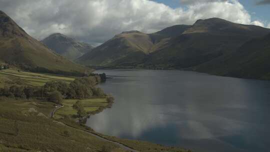 Wastwater，湖，山脉，英格兰