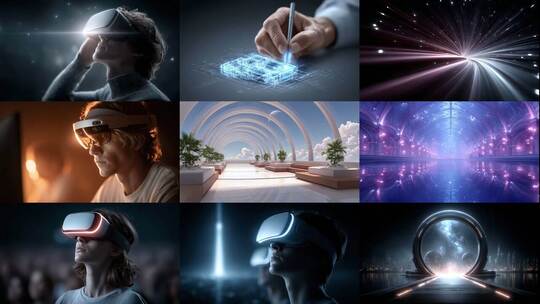 沉浸式体验未来科技虚拟现实增强现实高清在线视频素材下载