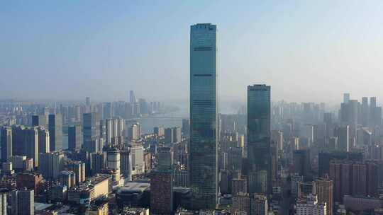 长沙九龙仓国际金融中心航拍4K视频