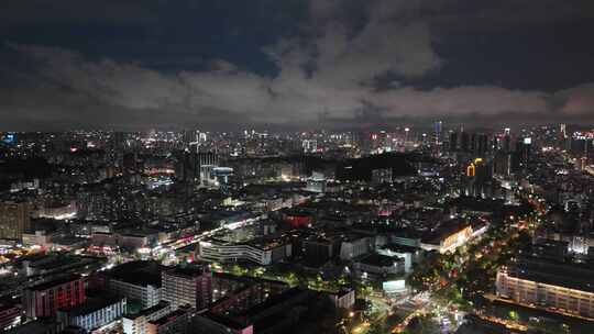 广东深圳龙华区城市建设航拍