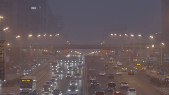 城市夜景空镜 街道夜景