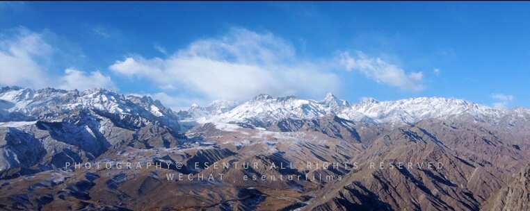 新疆乌恰县雪山（草原）航拍素材视频素材模板下载