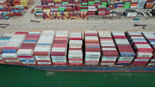港口码头运输 对外贸易集装箱