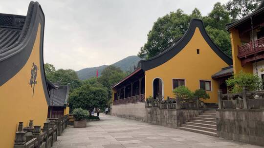 4k 佛教寺庙古建筑特写