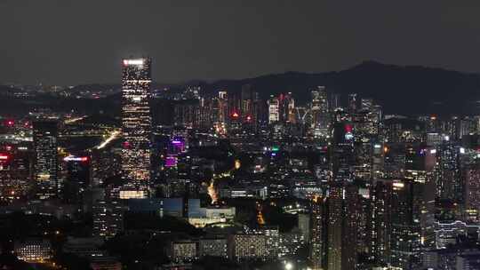 南山区汉京大厦夜景航拍