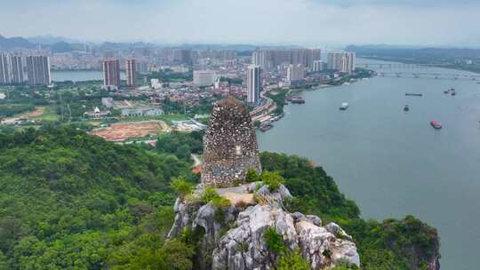 【正版合集素材】航拍广东清远英德地标