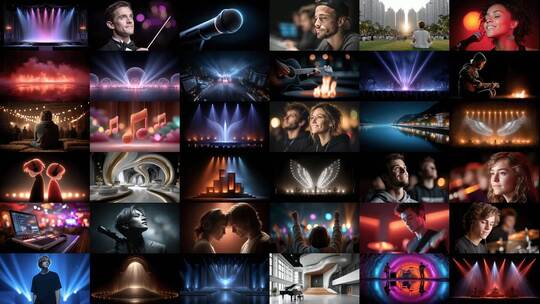 音乐盛典光影交织(前108S为快速预览)高清在线视频素材下载