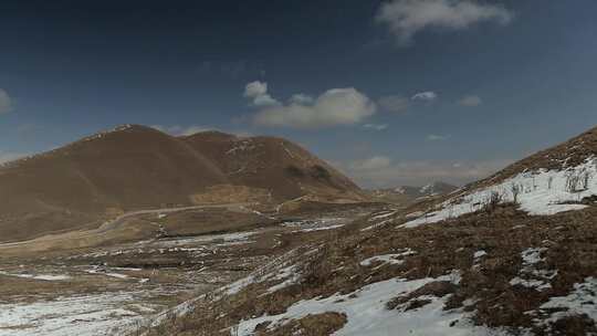 C皑皑雪山高清延时摄影视频