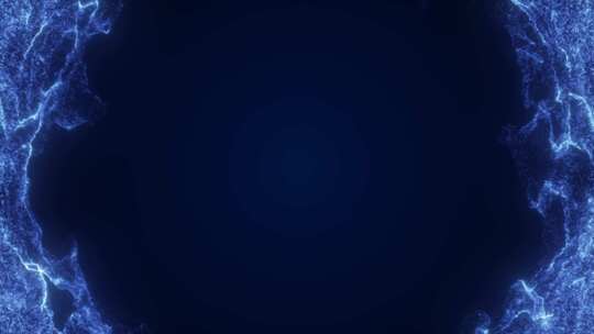 深蓝色粒子动画背景