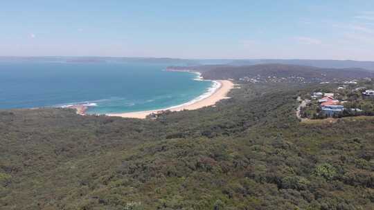 悉尼海岸令人惊叹的白色海滩视频素材模板下载